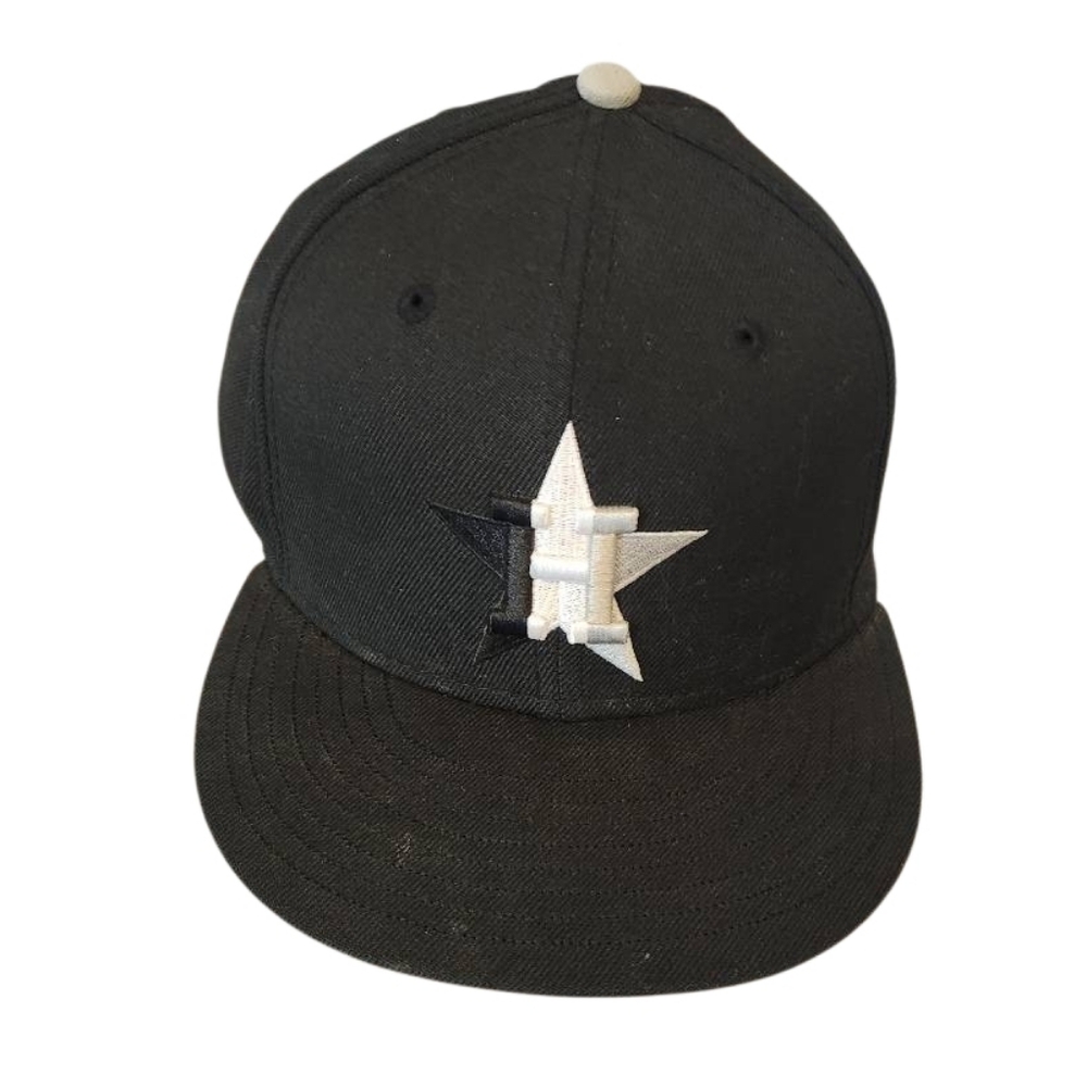 Black &‎ White Houston Astros Logo Cap Size 7 1/2